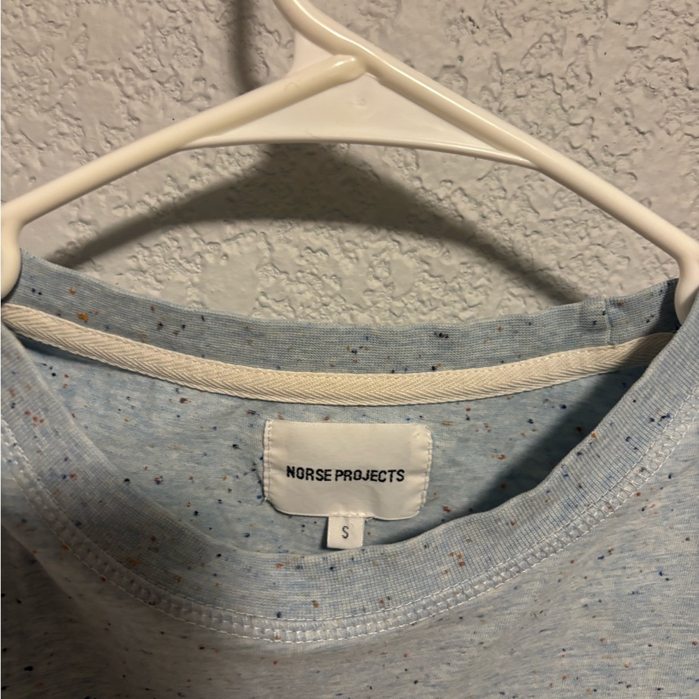 Norse Projects Sky Blue Speckled Tee